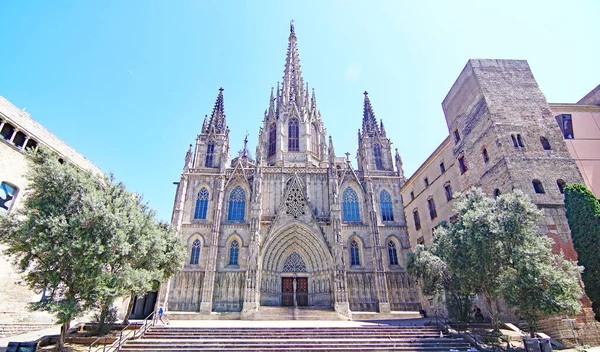 Cathédrale Gothique Barcelone Catalogne Espagne Europe — Photo