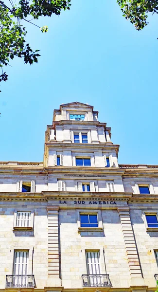 Facades Classic Buildings Barcelona Catalunya Spain Europe — Stock Photo, Image