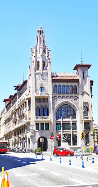 Fachadas Edificios Clásicos Barcelona Cataluña España Europa — Foto de Stock