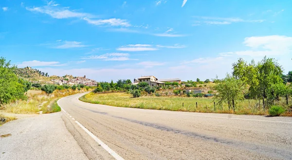 Panoramico Fresneda Teruel Aragona Spagna Europa — Foto Stock