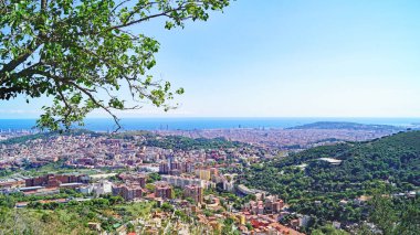 Collserola, Catalunya, İspanya, Avrupa 'dan Barcelona