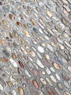 Arkaplan ve dokular için parke taşı zeminli yol