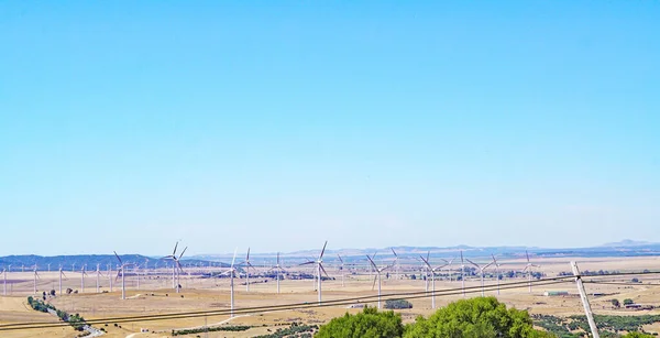 Facinas Cdiz Und Umgebung Mit Windpark Andalusien Spanien Europa — Stockfoto