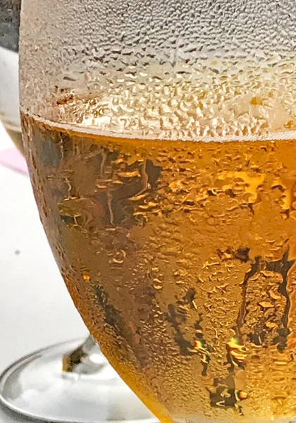 Vaso Cerveza Con Espuma — Foto de Stock