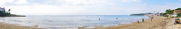 Blick Auf Strand Und Promenade Von Altafulla Tarragona Katalonien Spanien — Stockfoto