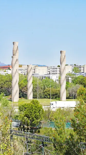 Barselona Özerk Üniversitesi Cerdanyola Barselona Katalunya Spanya Avrupa Bilgi Sütunları — Stok fotoğraf