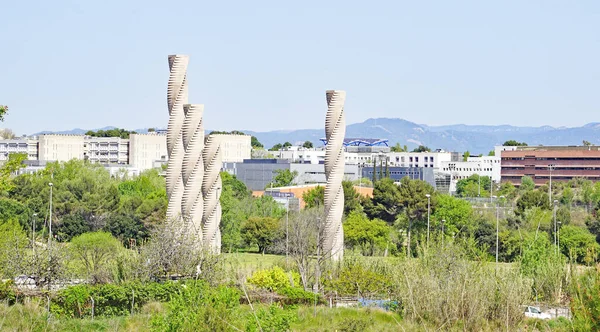 Columns Knowledge Autonomous University Barcelona Cerdanyola Barcelona Catalunya Spain Europe — Stock Photo, Image