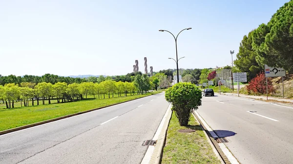 Columnas Conocimiento Universidad Autónoma Barcelona Cerdanyola Barcelona Cataluña España Europa — Foto de Stock