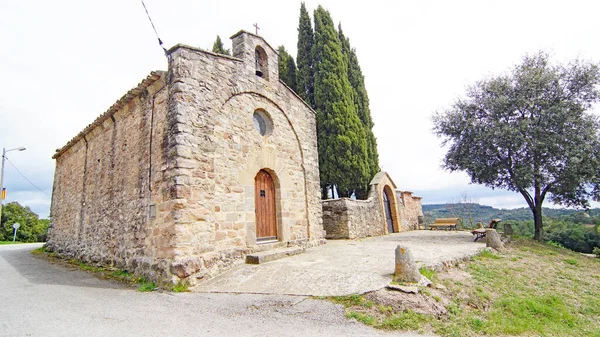 Santa Cecilia Granera Temető Remetelakja Castelltersol Barcelona Catalunya Spanyolország Európa — Stock Fotó