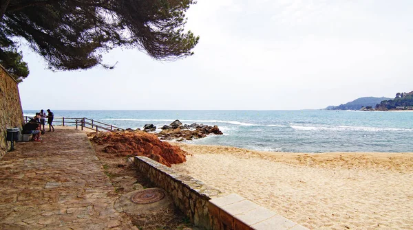 Beach Town Lloret Mar Girona Catalunya Spain Europe — Photo