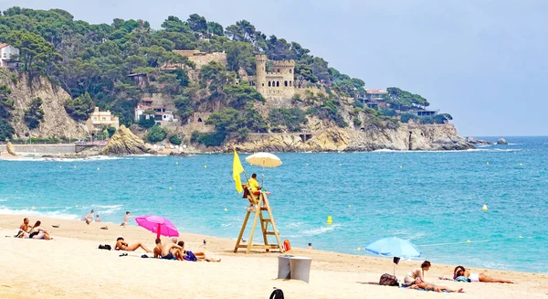 Lifeguard Beach Lloret Mar Girona Catalunya Spain Europe — Stock Photo, Image