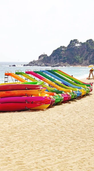 Beach Scooter Lloret Mar Girona Catalunya Spain Europa — Stockfoto