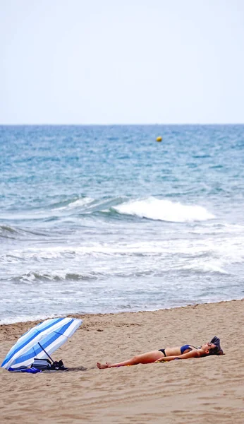 Prat Llobregat Strand Barcelona Tartományban Katalónia Spanyolország Európa — Stock Fotó