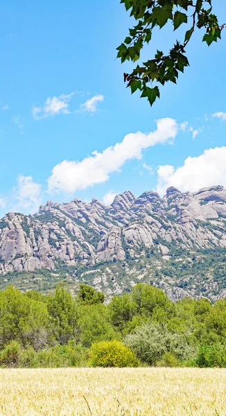 Vista Das Montanhas Montserrat Collbato Barcelona Catalunha Espanha Europa — Fotografia de Stock