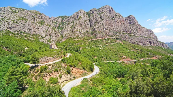 View Montserrat Mountains Collbato Barcelona Catalunya Spain Europe — стоковое фото