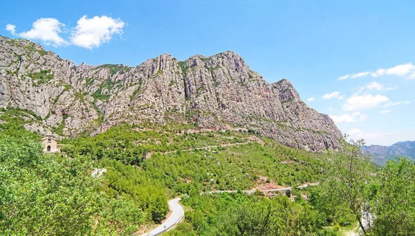 View Montserrat Mountains Collbato Barcelona Catalunya Spain Europe — ストック写真