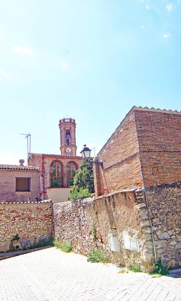 Streets Houses Collbato Barcelona Catalunya Espsa Europe — Stock Photo, Image