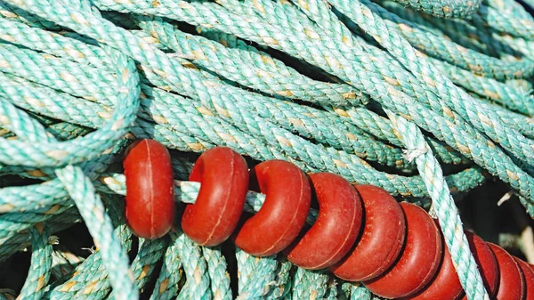 Cordas Instrumentos Pesca Porto Muxa Galiza Espanha Europa — Fotografia de Stock