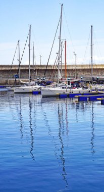 El Hierro 'daki La Estaca Limanı, Kanarya Adaları, İspanya, Avrupa,