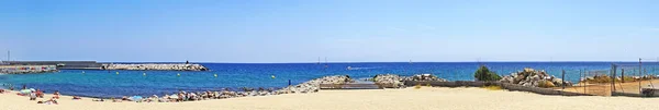 Sant Adria Del Bess海滩和防波堤 巴塞罗那 西班牙加泰罗尼亚 — 图库照片