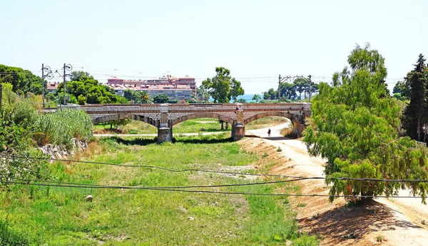 Puente Viejo Sitges Barcelona Cataluña España Europa — Foto de Stock