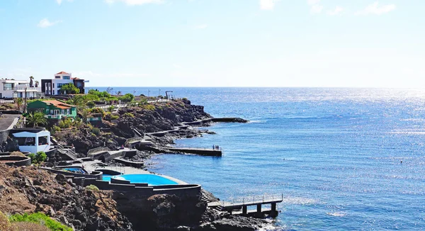 Promenade Pools Caleta Valverde Hierro Santa Cruz Tenerife Canary Islands — Stock Photo, Image