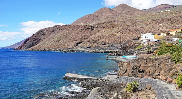 Promenade Und Pools Von Caleta Valverde Hierro Santa Cruz Tenerife — Stockfoto