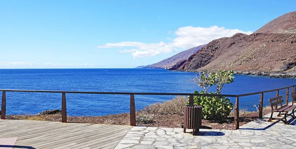 Promenad Och Pooler Caleta Valverde Hierro Santa Cruz Tenerife Kanarieöarna — Stockfoto