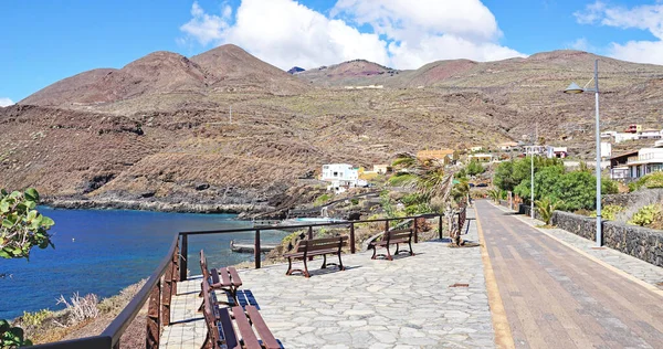 Promenad Och Pooler Caleta Valverde Hierro Santa Cruz Tenerife Kanarieöarna — Stockfoto