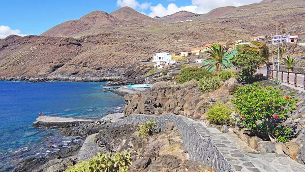 Promenade Pool Caleta Valverde Hierro Santa Cruz Tenerife Canary Islands — 스톡 사진