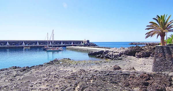 Hamn Och Strand Restinga Hierro Santa Cruz Tenerife Kanarieöarna Spanien — Stockfoto