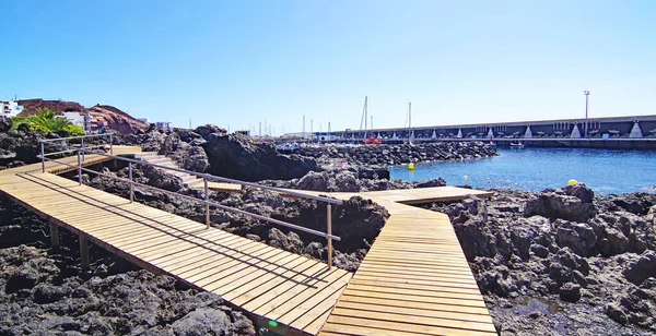 Restinga港口和海滩 Hierro Santa Cruz Tenerife 加那利群岛 西班牙 — 图库照片