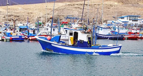 Hamnen Morro Jable Fuerteventura Jandia Kanarieöarna Spanien Europa — Stockfoto