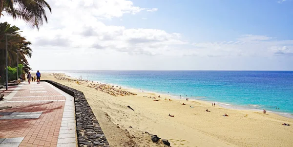 Morro Jable Strand Jandia Fuerteventura Las Palmas Kanarische Inseln Spanien — Stockfoto