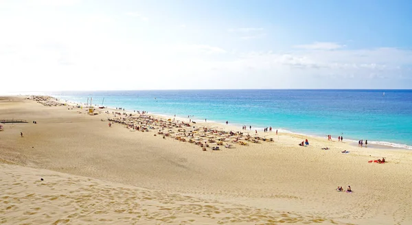 Morro Jable Strand Jandia Fuerteventura Las Palmas Kanarische Inseln Spanien — Stockfoto