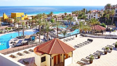 Otel kompleksi, Janda, Fuerteventura, Las Palmas, Kanarya Adaları, İspanya, Avrupa