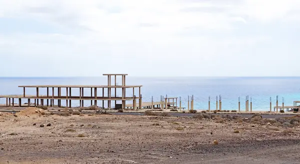 レンガの危機によって放棄された建物 フエルテベントゥラ島 カナリア諸島 スペイン ヨーロッパ — ストック写真