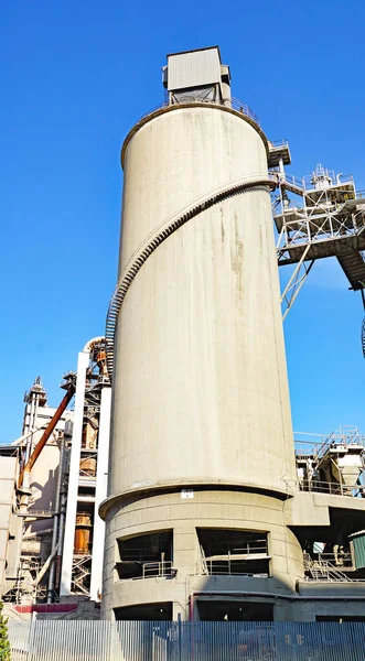 Cementfabrik Vallcarca Vid Kusten Garraf Barcelona Catalunya Spanien Europa — Stockfoto