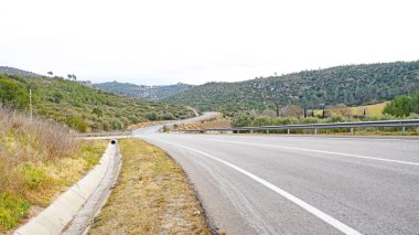 Carretera a Canyelles en la comarca de El Garraf, Barcelona, Catalunya, Espaa, Europa, 