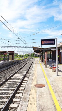 El Vendrell tren istasyonu, Tarragona, Katalunya, İspanya, Avrupa