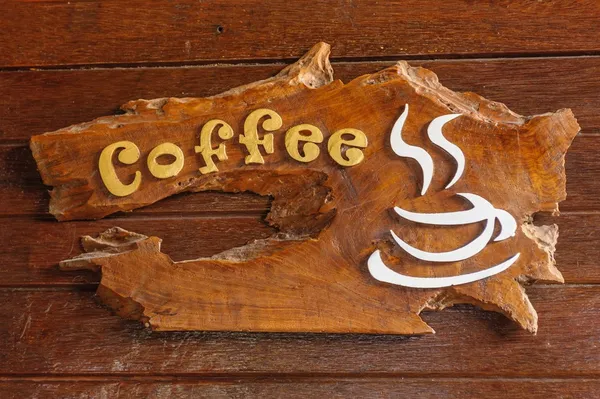 Staré retro znamení s textem coffee shop. Stock Fotografie