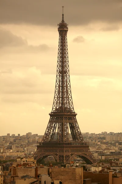 Panoramic Eiffel Tower, Paris, — Stock Photo, Image