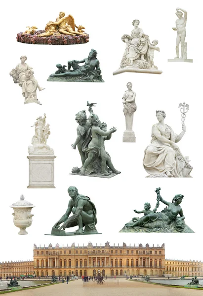 Statues in a Versaille France palace garden — Stock Photo, Image