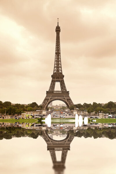 Brown Eiffel Tower in Paris, France