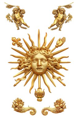 versailles Sarayı'nın altın çit detay
