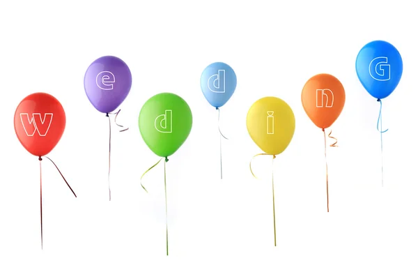 Kolor błyszczący balony — Zdjęcie stockowe
