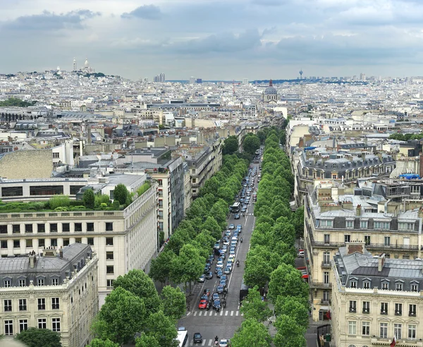 Champs Elysees en Paris Francia —  Fotos de Stock