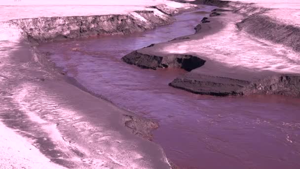 Dirty Water Iron Ore Processing Metallurgical Plant — Αρχείο Βίντεο