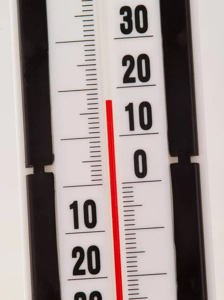 Thermometer Scale Isolated White Background — Stock Photo, Image