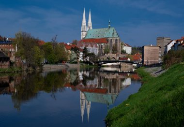 29.04.2022 - St. Peter Kilisesi olan eski bir kasaba. Goerlitz, Almanya